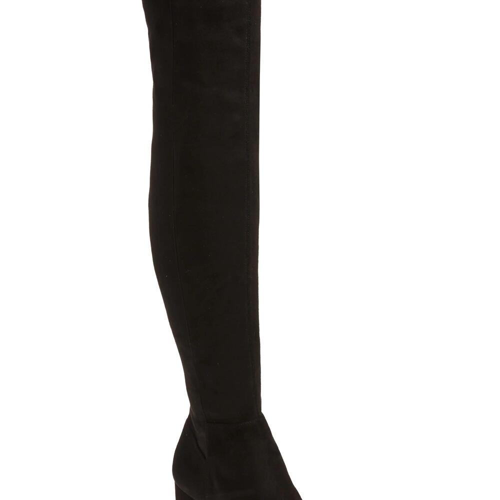Steve Madden Nifty Pointed Toe Over the Knee Boot (Women) in Black